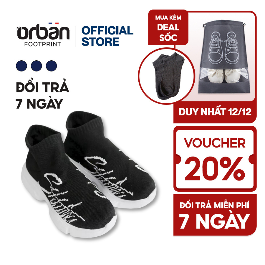 Giày sneaker nam Urban TM1806 đế trắng