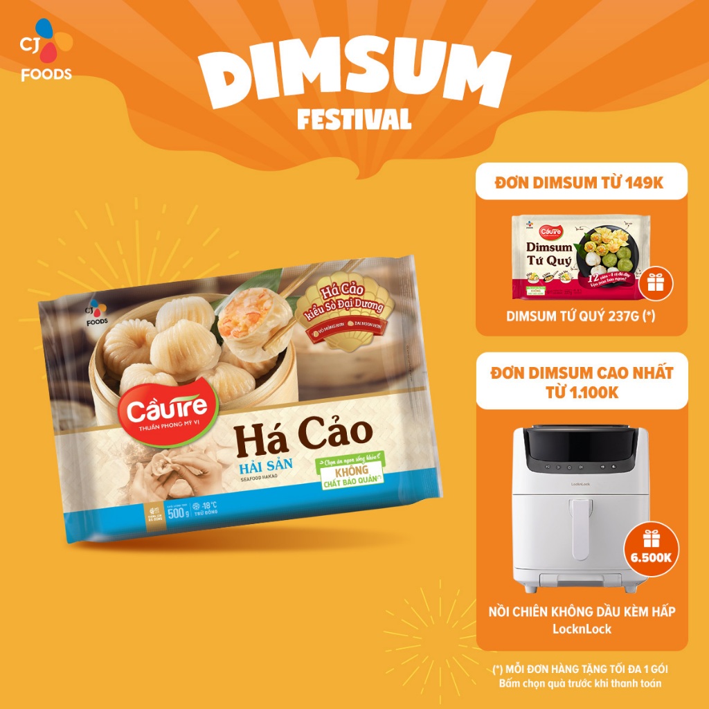 Bánh Há cảo Cầu Tre - Há cảo Tôm Hải sản 500g