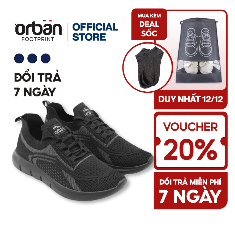 Giày Sneaker Urban Footprint TM2207 đen