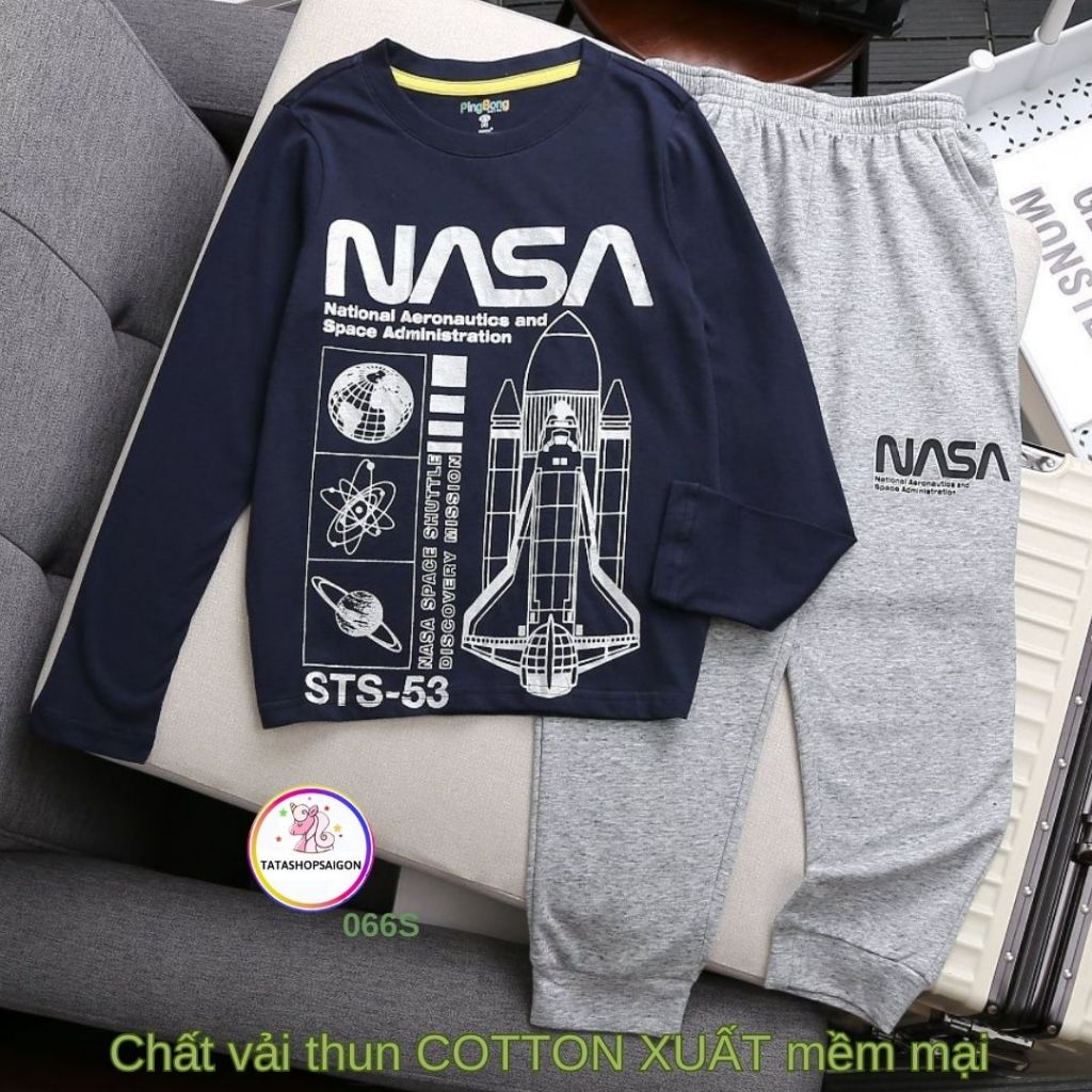 25-50kg - Bộ dài tay cho bé trai kiểu thể thao đẹp chất thun cotton 4 chiều mềm T142