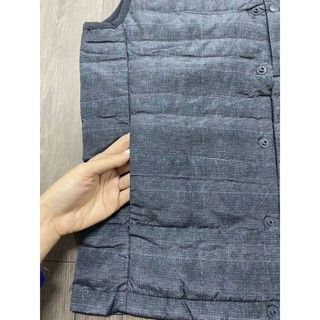 Áo gile phao nam lông vũ chống nước bigsize