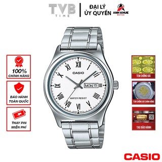 Đồng hồ nam dây kim loại Casio chính hãng MTP-V006D-7BUDF (38mm)
