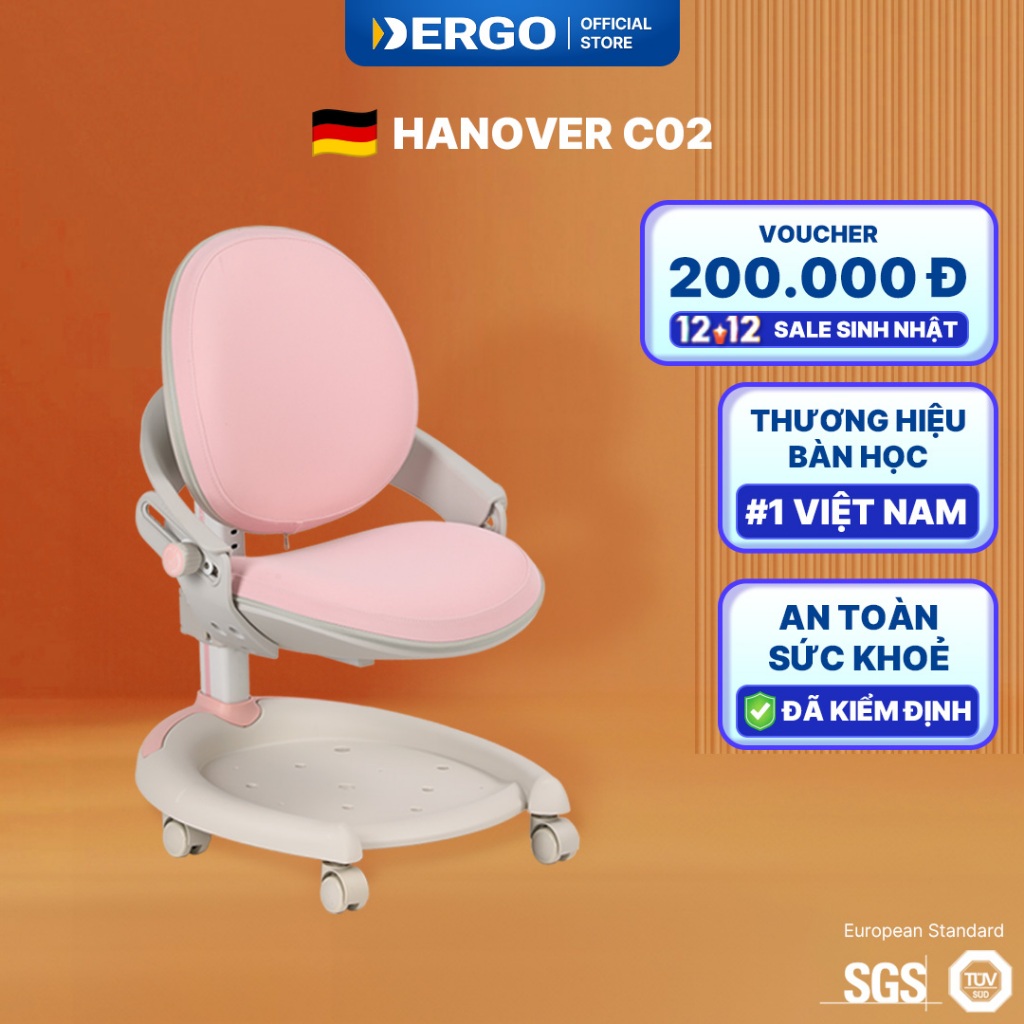 Ghế Thông Minh Chống Gù Học Sinh Hanover C02