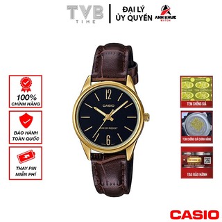 Đồng hồ nữ dây da Casio chính hãng LTP-V005GL-1BUDF (28mm)