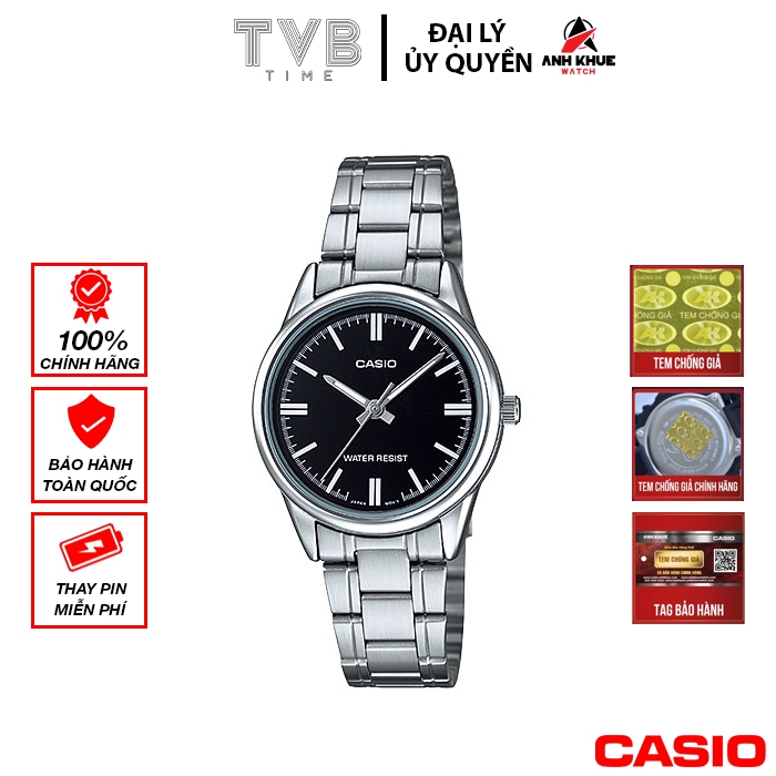 Đồng hồ nữ dây kim loại Casio chính hãng LTP-V005D-1AUDF (28mm)