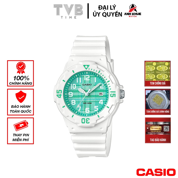 Đồng hồ nữ dây nhựa Casio chính hãng LRW-200H-3CVDF (34mm)