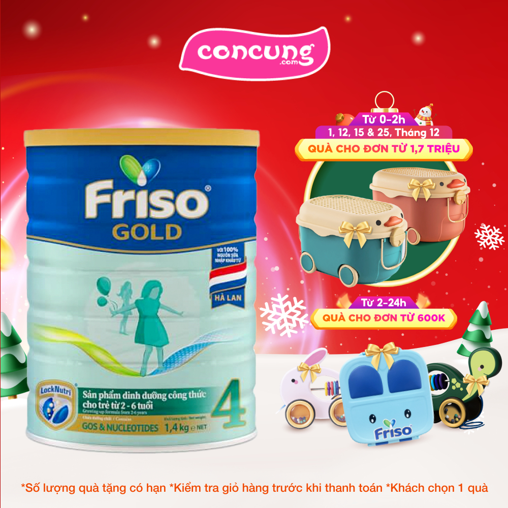 Sữa Friso Gold 4 cho bé từ 2 - 6 tuổi 1400g