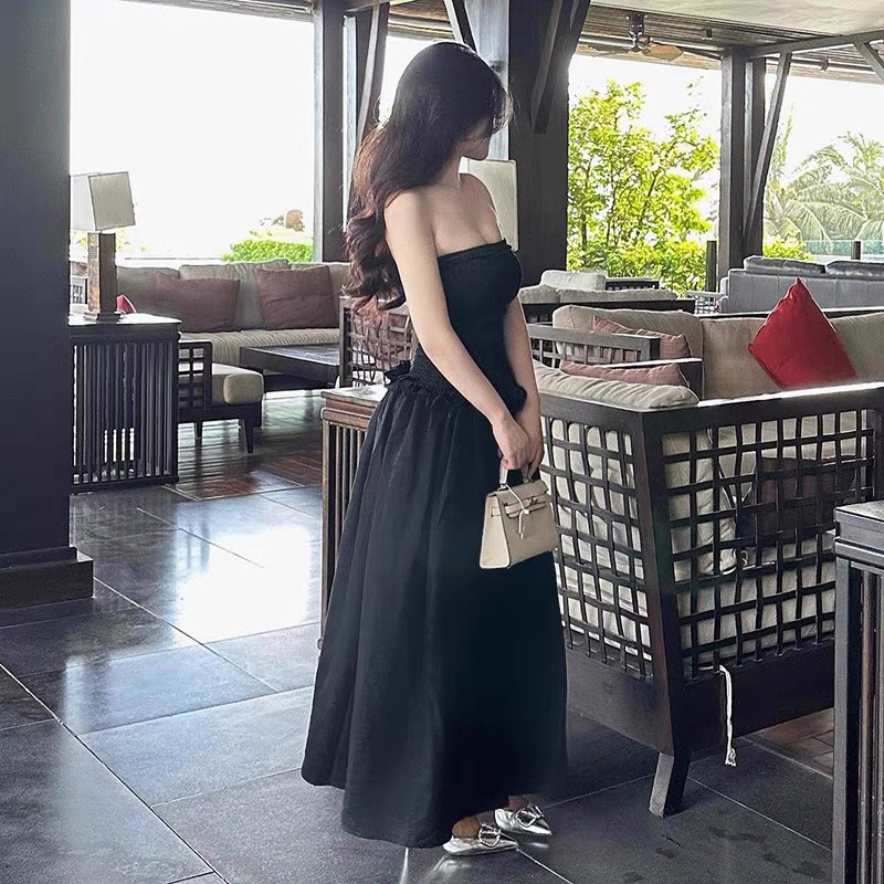 Đầm ống cup nguc - Đầm ống nữ dáng dài maxi (Nhấn mạnh là form dài phủ chân như mẫu) | BigBuy360 - bigbuy360.vn