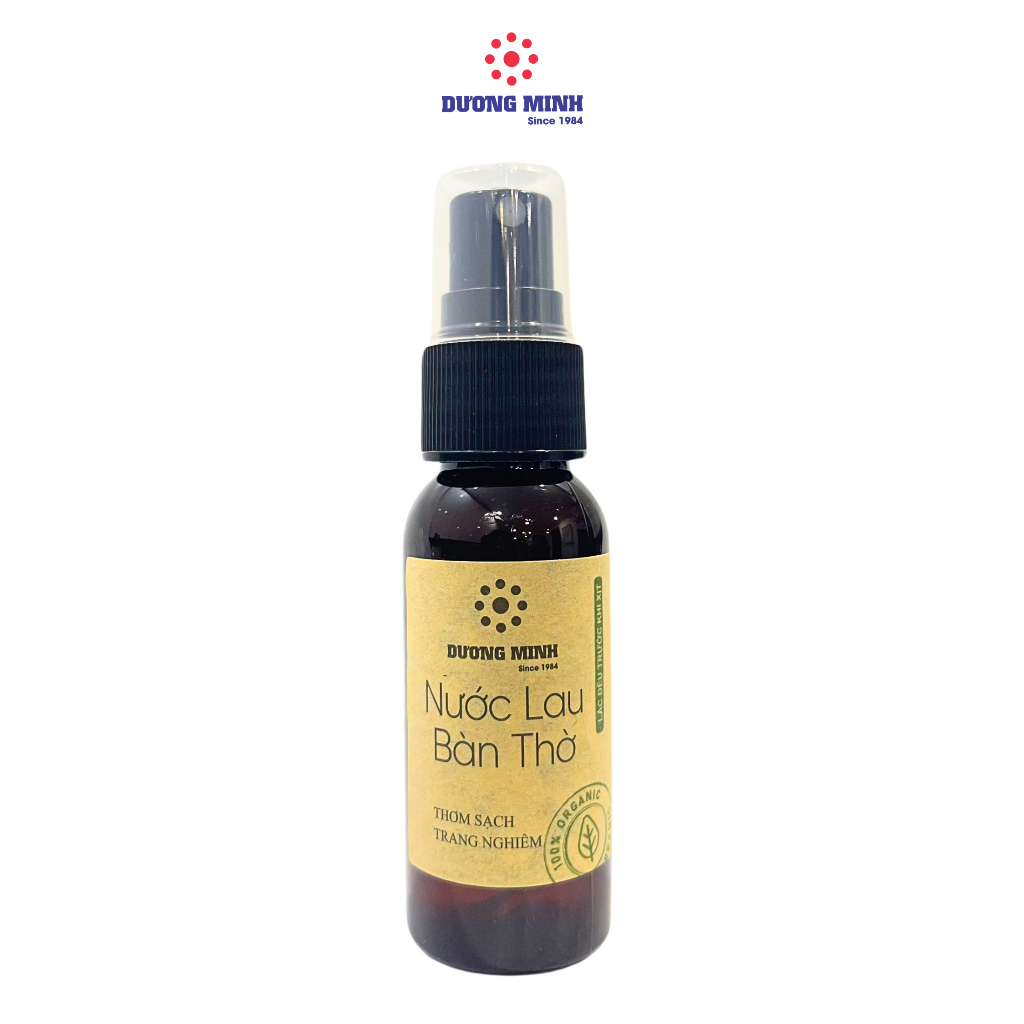 Nước lau bàn thờ Dương Minh giúp làm sạch thơm trang nghiêm nơi thờ cúng với thành phần 100% tự nhiên