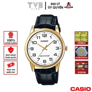 Đồng hồ nam dây da Casio chính hãng Anh Khuê MTP-V001GL-7BUDF (38mm)