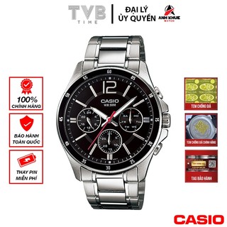 Đồng hồ nam dây kim loại Casio chính hãng MTP-1374D-1AVDF (43mm)