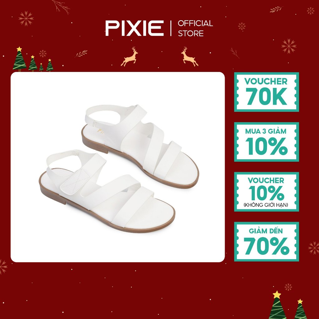 Giày Sandal Bệt Quai Dán E207 Pixie