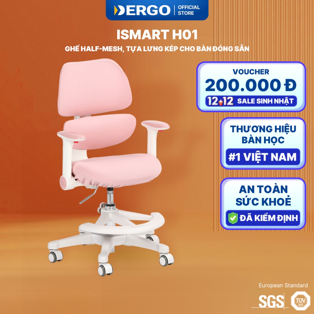 Ghế Ngồi Học Chống Gù DERGO H01
