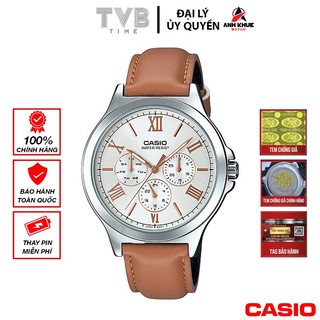 Đồng hồ nam dây da Casio chính hãng MTP-V300L-7A2UDF (41mm)