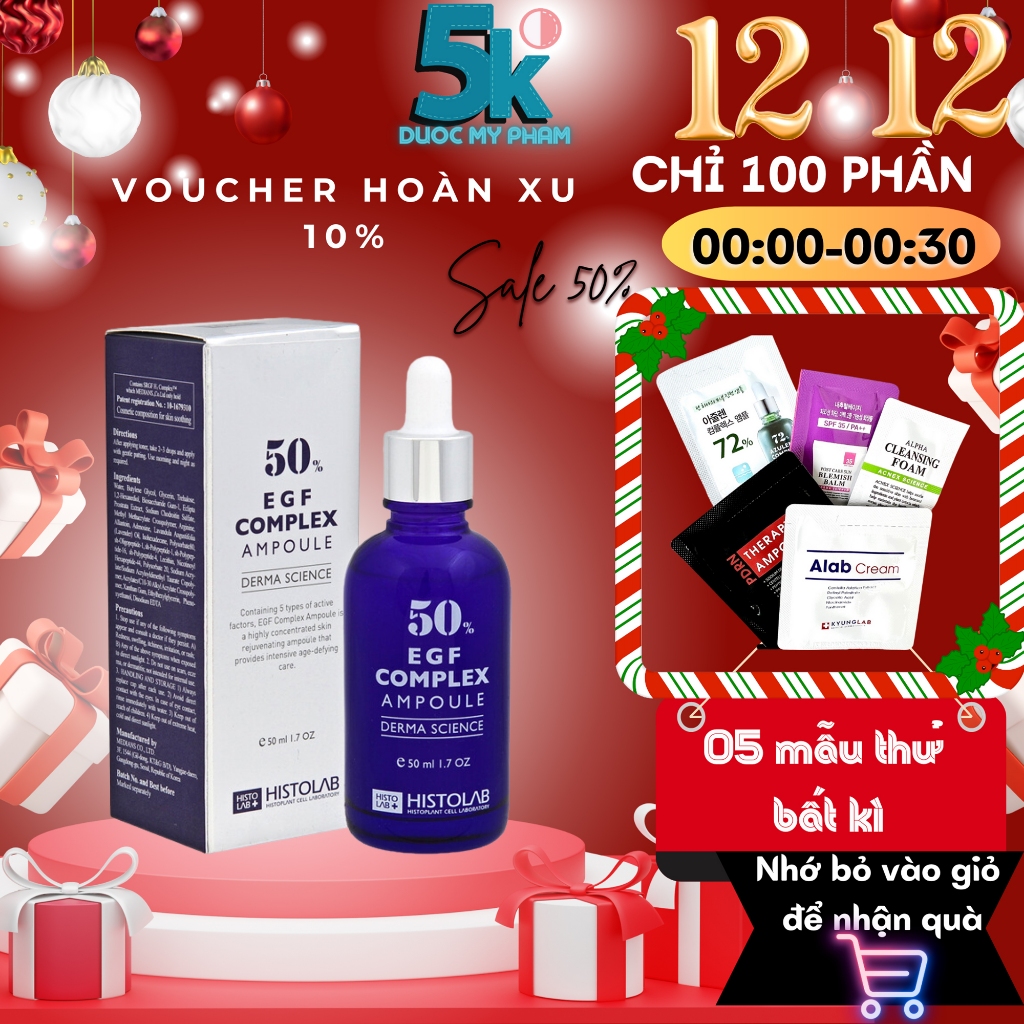 Tinh Chất Histolab EGF Complex Ampolue 50% - Chống lão hóa và Trẻ hóa da 50ml