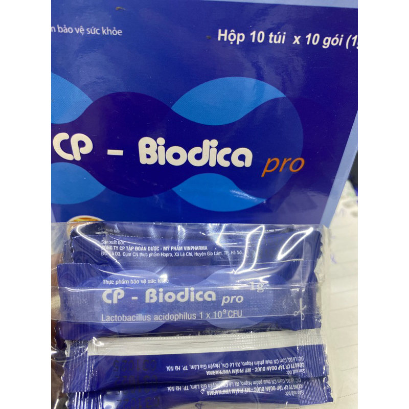 10 gói men biodica pro, bổ sung lợi khuẩn đường tiêu hoá