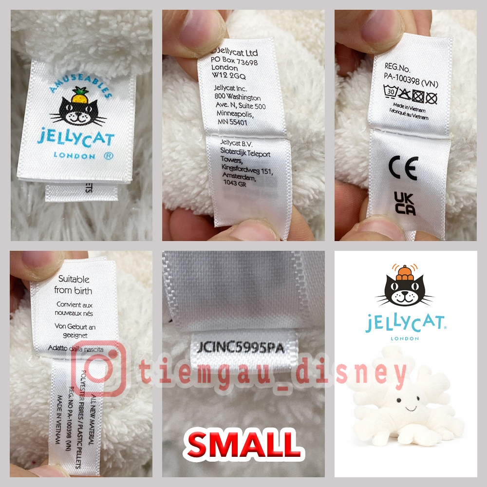 Gấu Bông Jellycat Bông Hoa Tuyết Trang Trí Giáng Sinh 2023 - Jellycat Amuseable Snowflake for Christmas 2023