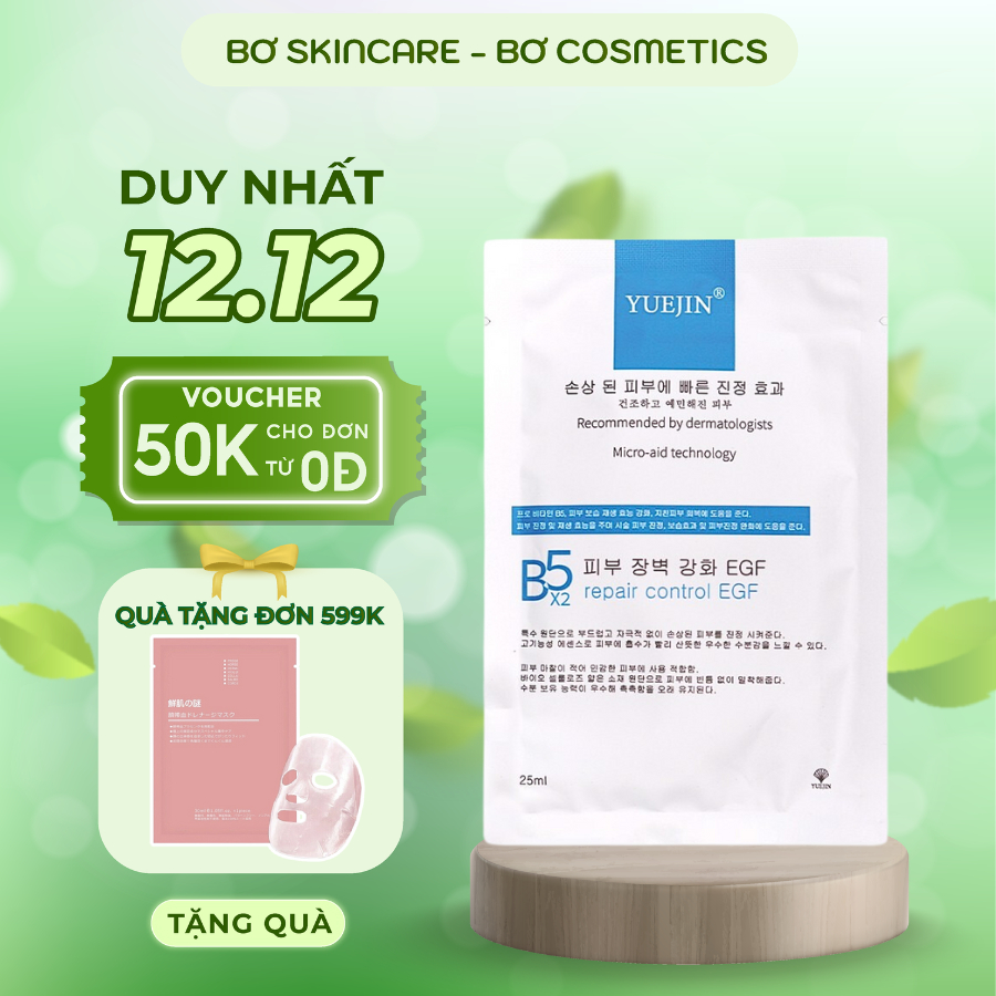 ( mẫu mới) Mặt nạ mask B5x2 Yuejin phục hồi cấp ẩm dịu da