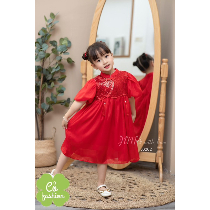 Sườn xám cách tân siêu xinh cho bé mặc tết 2024 Cỏ fashion