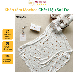 Khăn tắm Mochee Cho Bé Chất Liệu Sợi Tre Bamboo Kháng Khuẩn, Xô Xù Mềm Mại