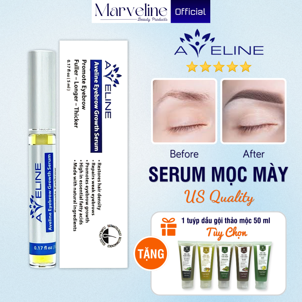 Thuốc mọc lông mày, kích mọc lông mày, dưỡng ẩm chính hãng Mỹ