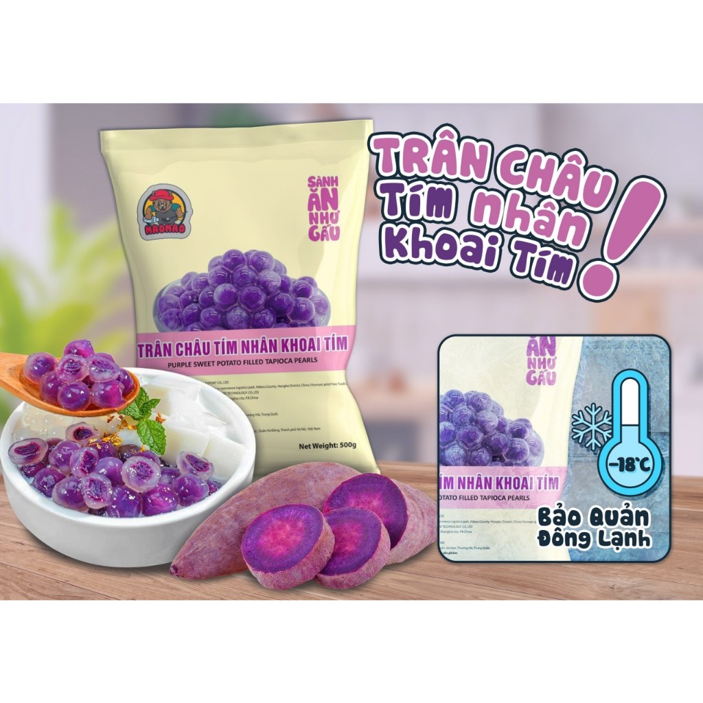 Thạch nhân dừa đông lạnh - thạch củ năng đông lạnh làm trà sen vàng, gói 500g