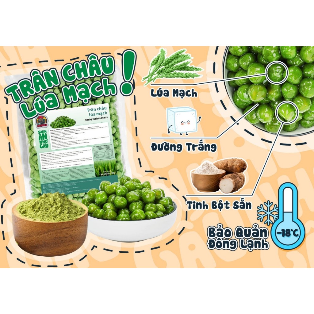 Thạch nhân dừa đông lạnh - thạch củ năng đông lạnh làm trà sen vàng, gói 500g