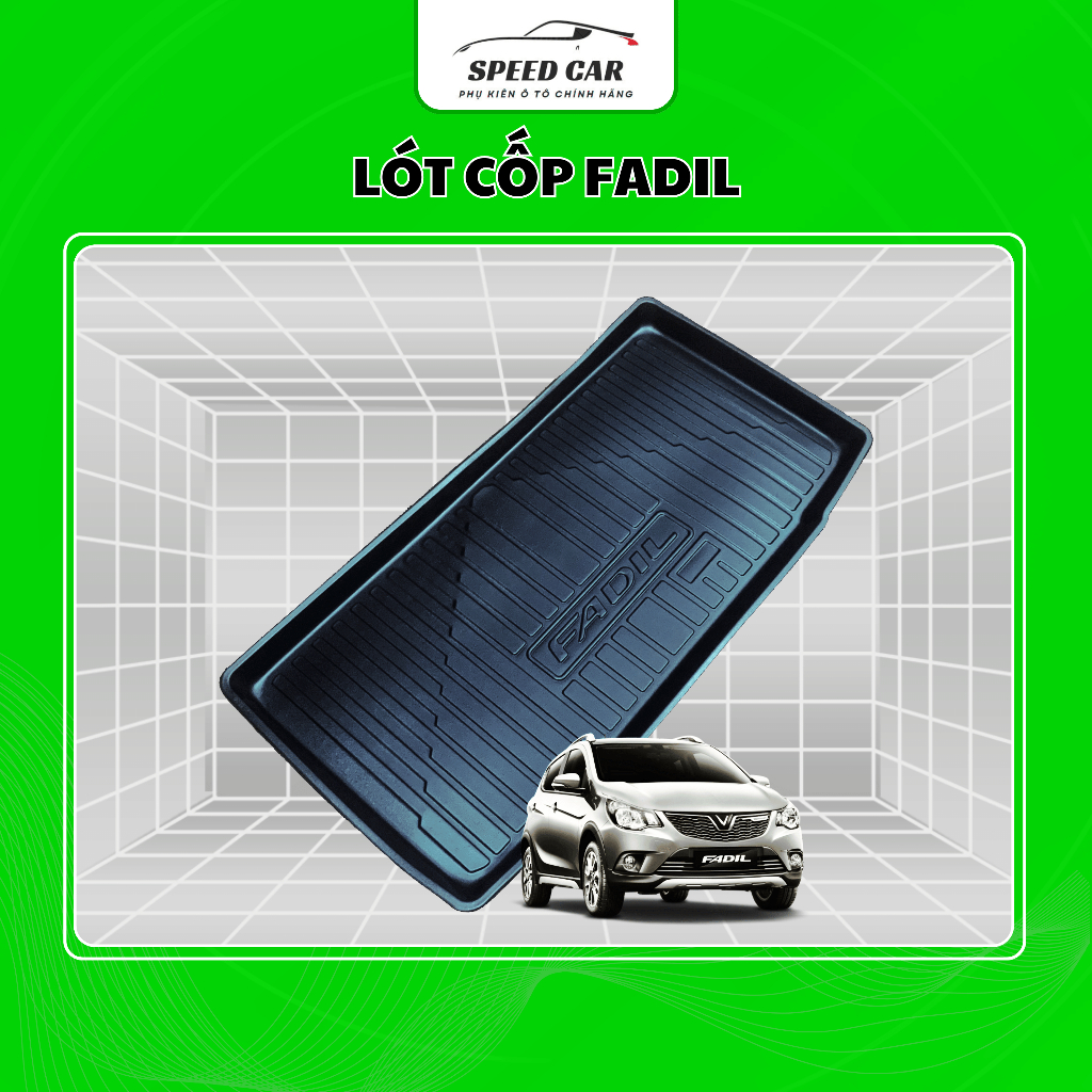 Lót cốp FADIL đời từ 2019 đến 2023 chính hãng SPEEDCAR, chất liệu nhựa dẻo cao cấp không mùi dễ vệ sinh LC-VF001