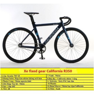 Xe đạp Fixed Gear California R350 Khung nhôm