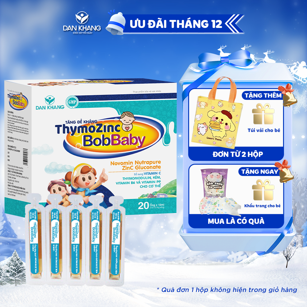 Siro Tăng Đề Kháng ThymoZinC BobBaby Dan Khang Nâng Cao Sức Khỏe Tăng Sức Đề Kháng & Giúp Trẻ Ăn Ngon Miệng