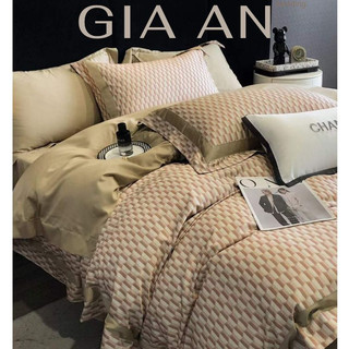 Sét chăn ga tencel 100s cao cấp dệt hoạ tiết