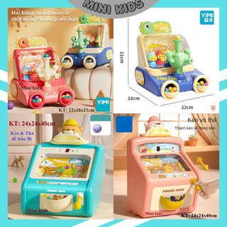Máy bắt đậu, máy bắn hạt đậu, Máy hứng đậu dễ thương kèm vô lăng ô tô nhạc vui nhộn dành cho bé