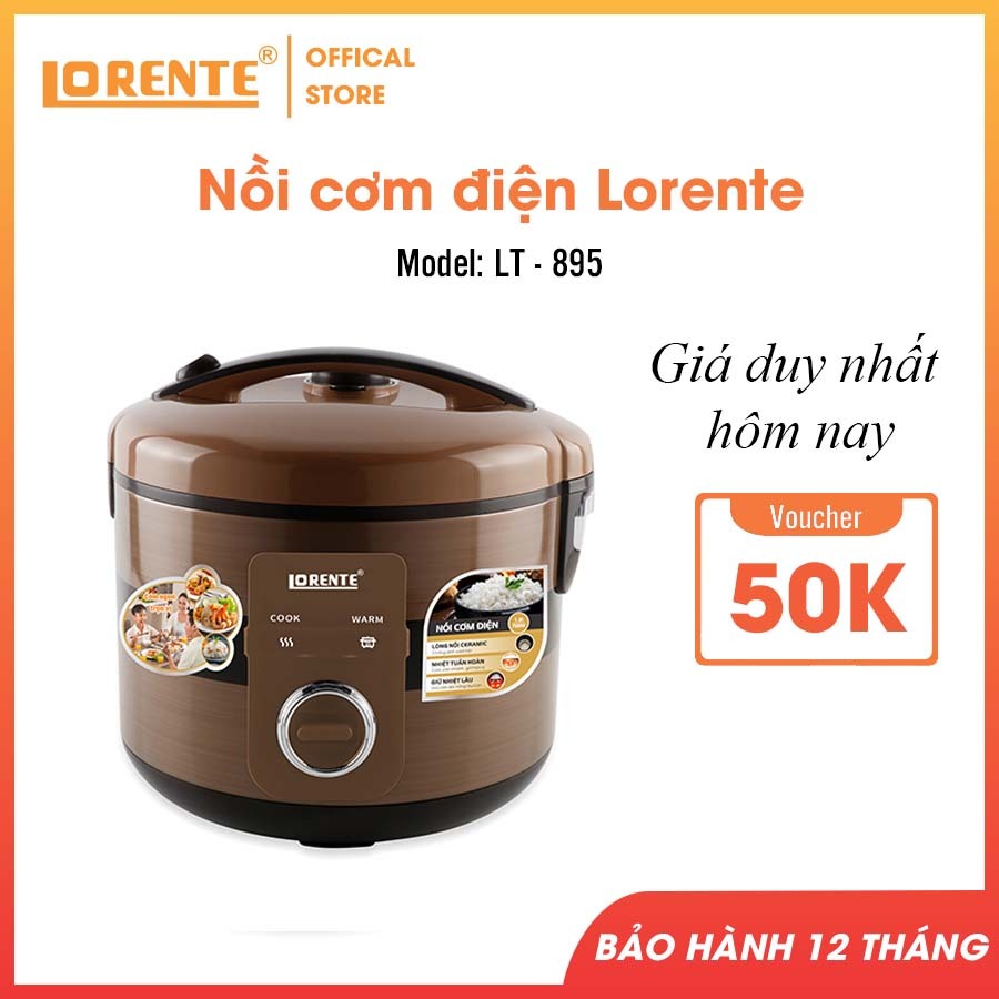 Nồi cơm điện lòng dày Lorente LT-895 ( Dung tích 1.8Lit )