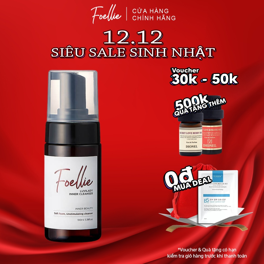 Dung Dịch Vệ Sinh Nữ Foellie Luvilady Inner Cleanser Hàn Quốc 100ml