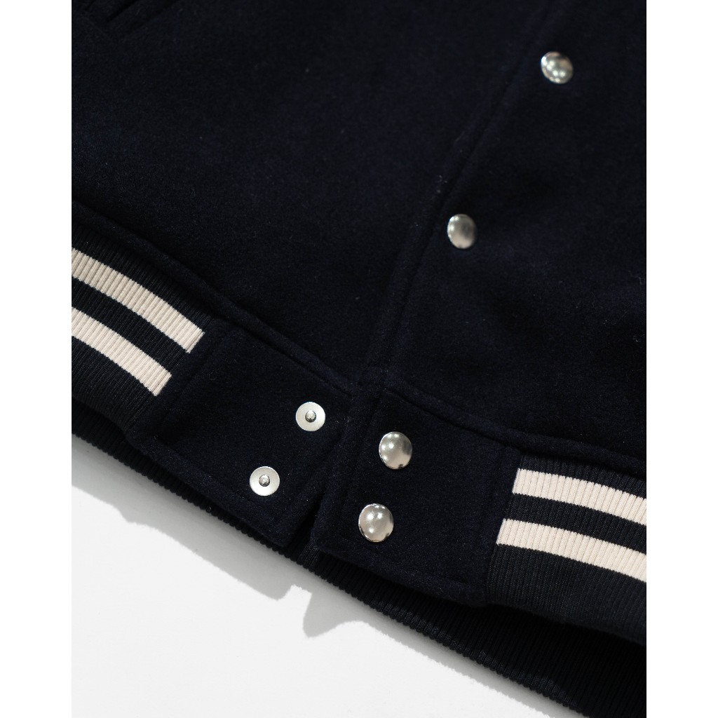 ÁO KHOÁC VARSITY CODE:GRA.PHY LEATHER COLOR MATCHING WOOL