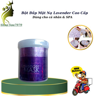 Bột mặt nạ dẻo lavender hộp đắp mặt nạ trắng sang da se khit lỗ chân lông& mặt nạ chính hãng 100%.