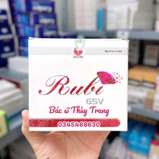 Viên uống đẹp da, chống lão hóa, giảm nám, tàn nhang Rubi GSV bổ sung vitamin và dưỡng chất cho da - 60 viên