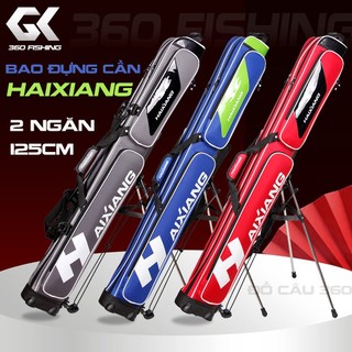 Bao đựng cần câu haixiang có chân đứng túi đựng cần 2 ngăn dung tích lớn chống thấm nước cao cấp