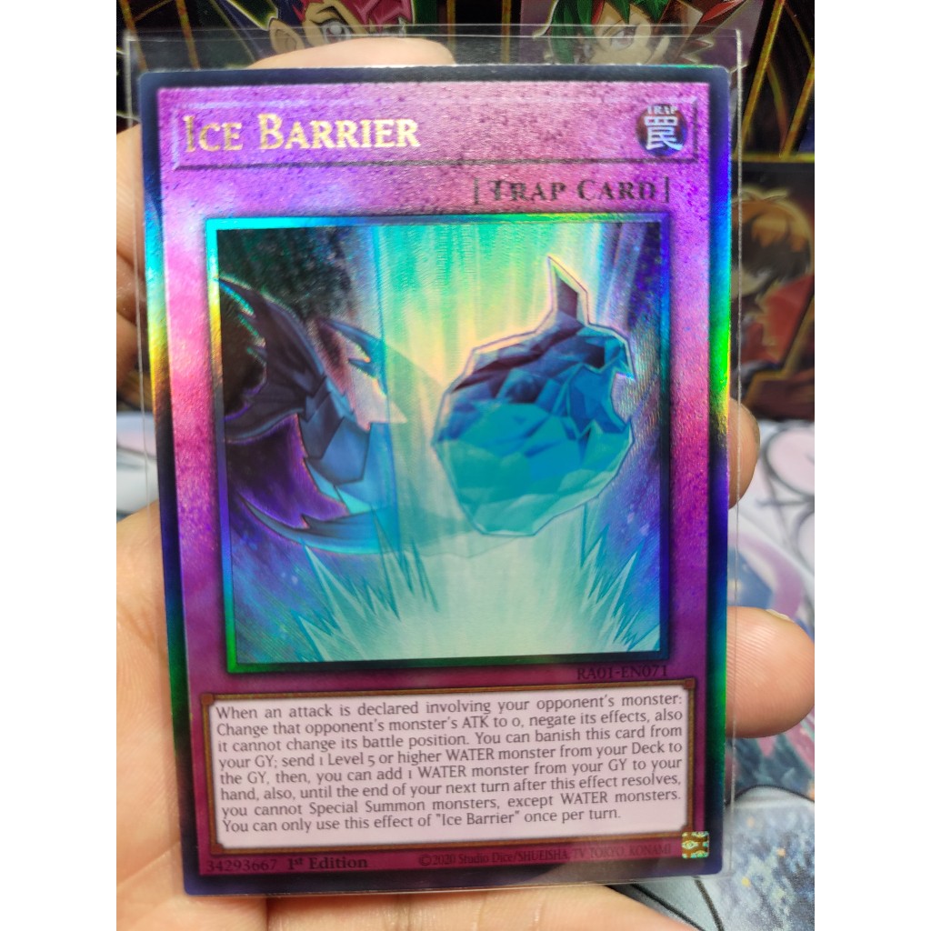 Thẻ bài Ice Barrier - RA01-EN071 - Secret Ultimate Platinum