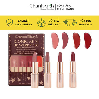Son Charlotte Tilbury Mini iconic lip 4 thỏi Minisize