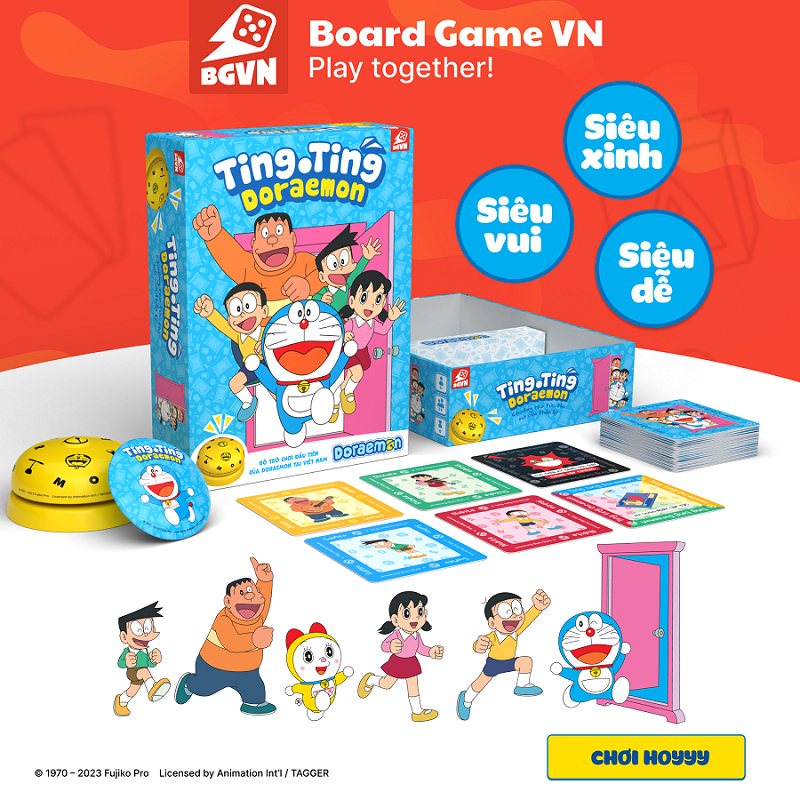 Board Game VN - Ting Ting Doraemon: Bộ trò chơi Doraemon chính thức đầu tiên tại Việt Nam
