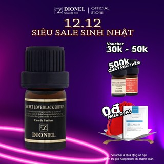 Nước Hoa Vùng Kín Dionel Secret Love Original Black Edition Inner Perfume Hương Hoa Hồng Ngọt Ngào Lãng Mạn 5ml