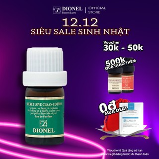 Nước Hoa Vùng Kín Dionel Secret Love Clean Cotton Tươi Mới Ấm Áp Inner Perfume 5ml