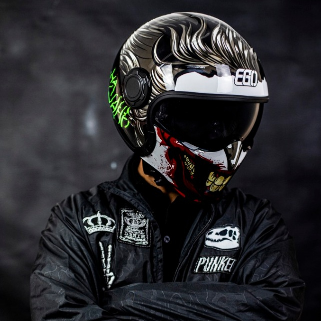 Mũ bảo hiểm Fullface EGO E5 - Có thể tùy biến nhiều kiểu nón khác nhau - BIKER 176 - Mũ bảo hiểm Vũng Tàu