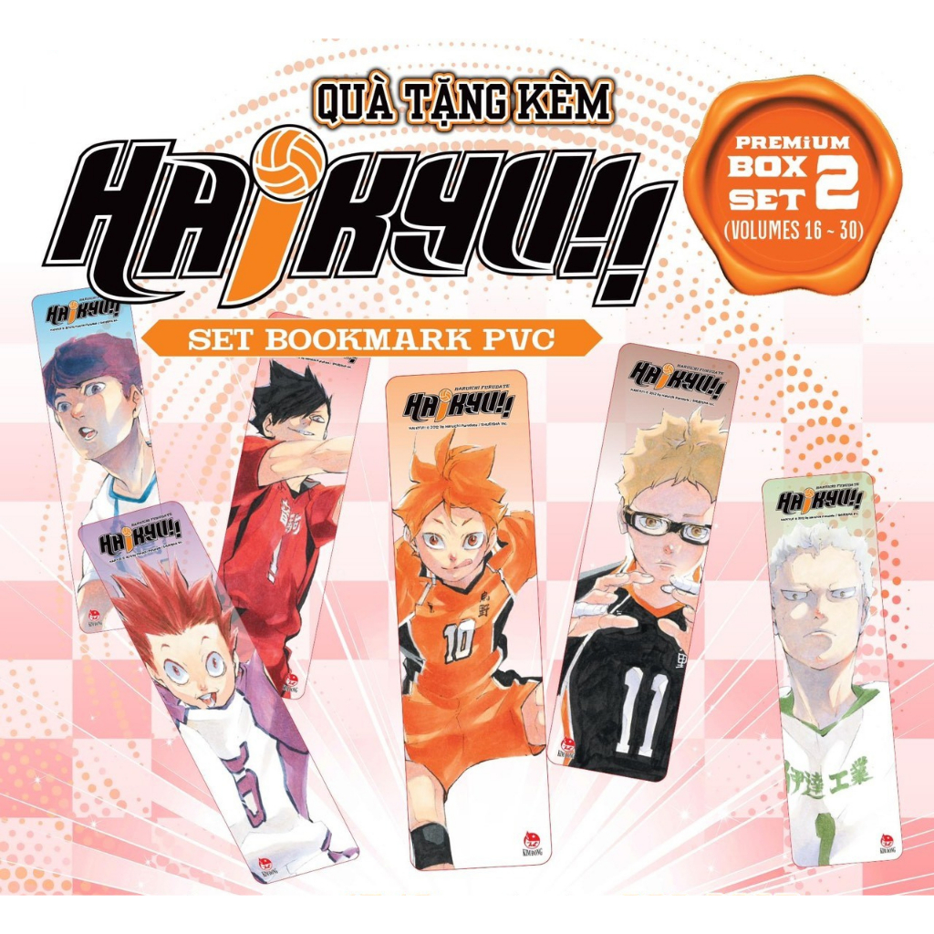 Premium Boxset Haikyu!! 2 - Tập: 16 - 30  - Tặng Kèm 2 Set Bookmark PVC