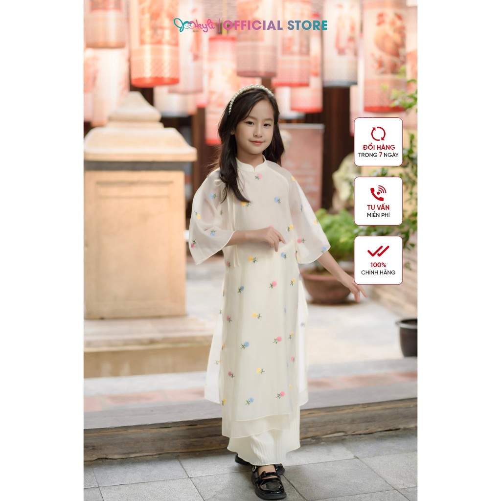 Áo Dài Tuyết Đan Bé Gái 86G1138