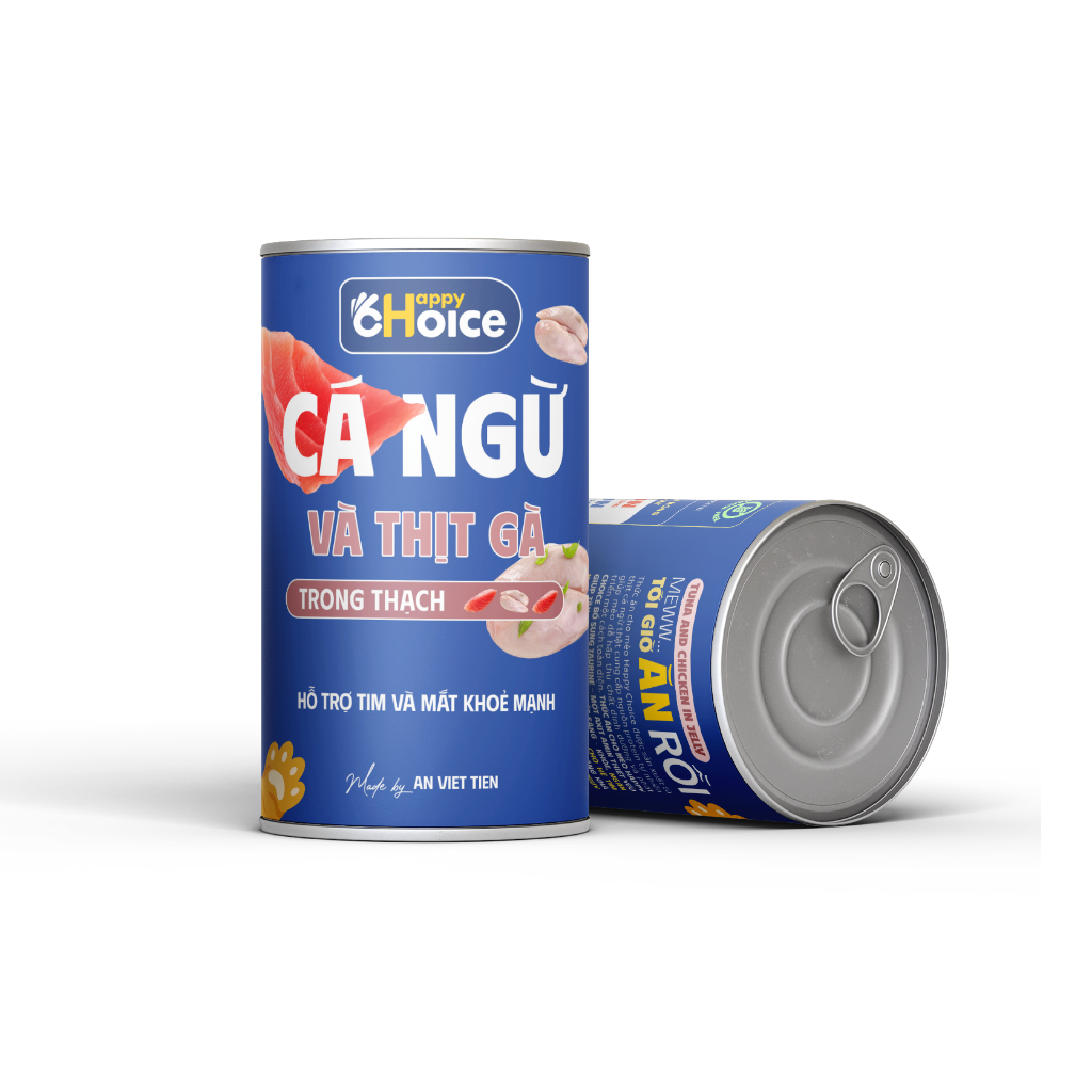 Pate mèo Happy choice lon 400gr