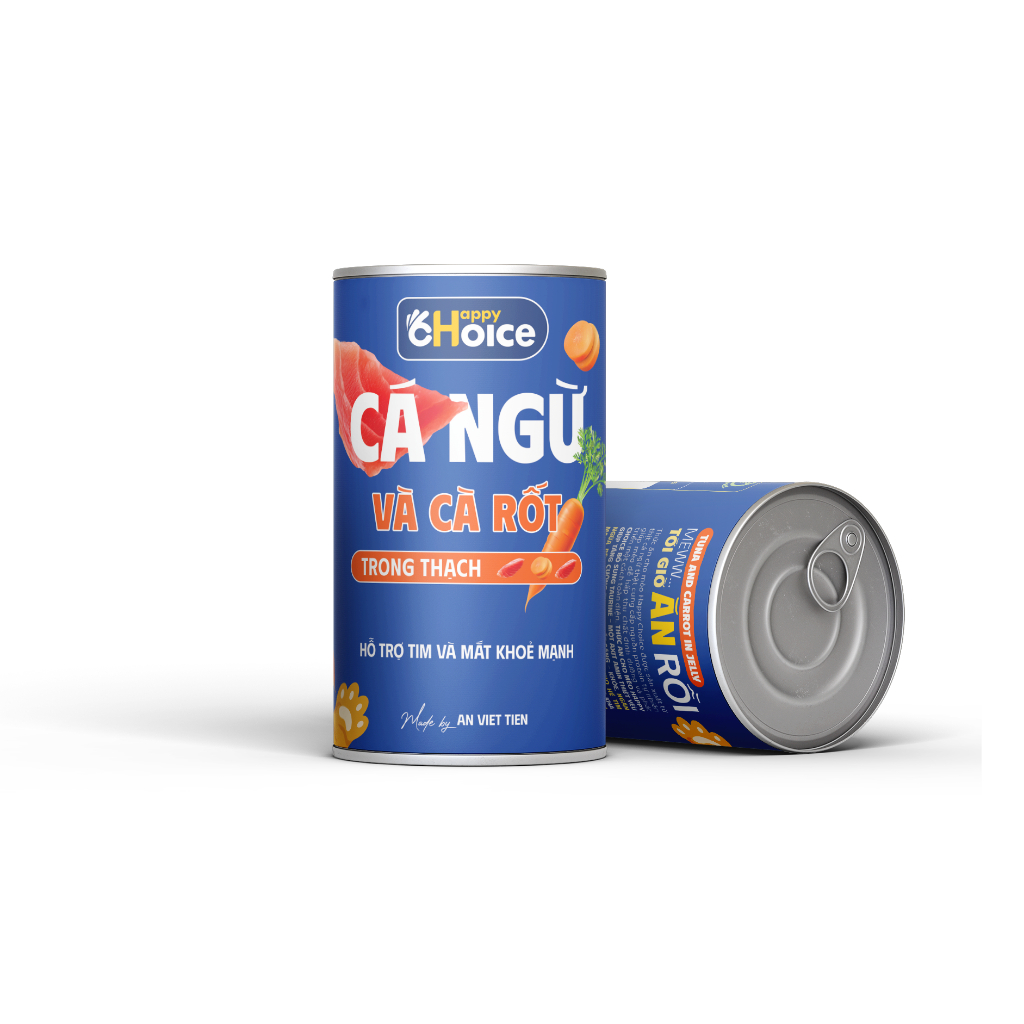 Pate mèo Happy choice lon 400gr