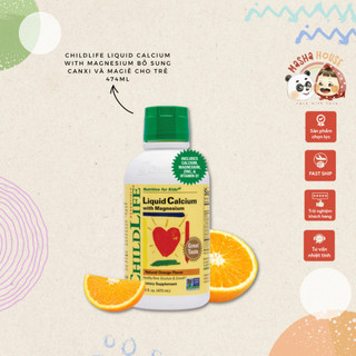 Canxi Child Life Liquid Calcium And Magnesium Hữu Cơ cho trẻ - Bổ sung Canxi,Mangie cho bé từ 6 Tháng