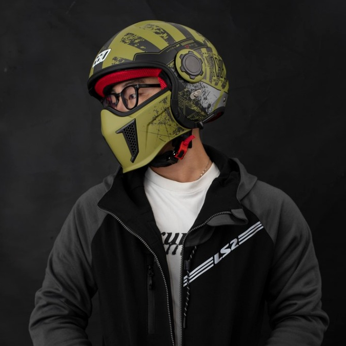 Mũ bảo hiểm Fullface EGO E5 - Có thể tùy biến nhiều kiểu nón khác nhau - BIKER 176 - Mũ bảo hiểm Vũng Tàu